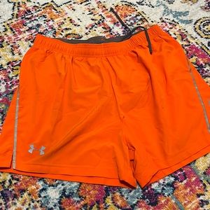 Under Armour men’s shorts, orange, XL